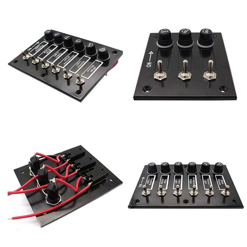 6 Groups Shake Switch AOS3045 Switch Panel Marine Retrofit Each With Independent Fuse Protection