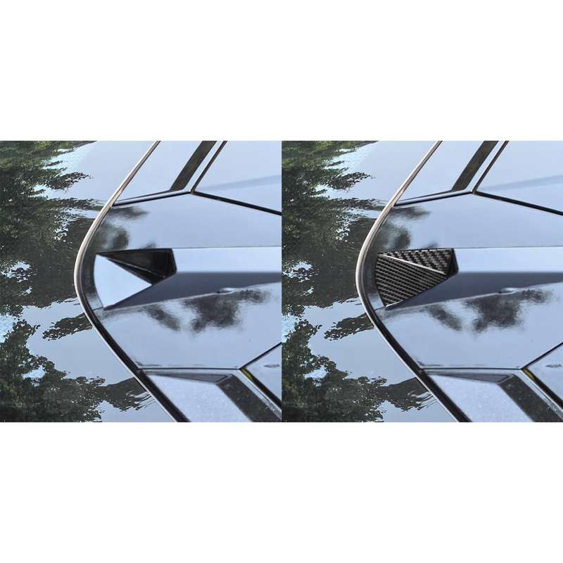 For Chevrolet Corvette C8 Rear Camera Triangle Sticker(Black)