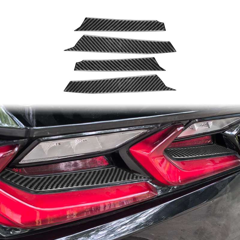 For Chevrolet Corvette C8 4pcs /Set Taillight Decorative Strip(Black)