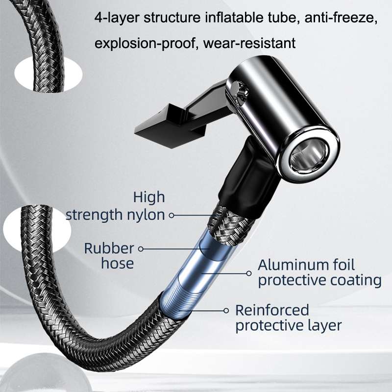 YX1819 Car Wired Portable Air Pump Electric Vehicle Tire High Power Inflator(Black)
