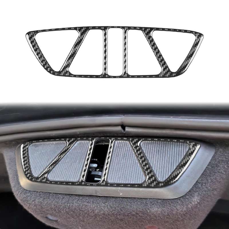 For Chevrolet Corvette C8 Trunk Buckle Decorative Sticker(Black)