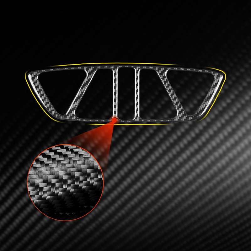 For Chevrolet Corvette C8 Trunk Buckle Decorative Sticker(Black)