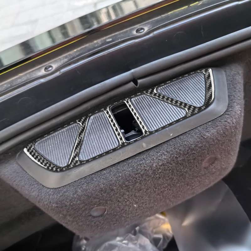 For Chevrolet Corvette C8 Trunk Buckle Decorative Sticker(Black)