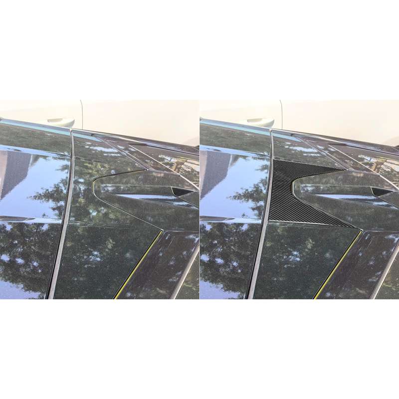 For Chevrolet Corvette C8 Roof Center Decoration Sticker(Black)