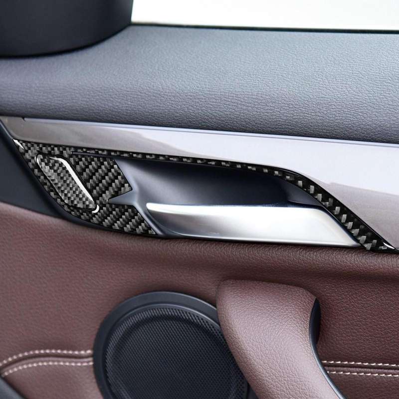 For BMW X1 F48/X2 F39 5pcs /Set Left-Hand Drive Door Handle Frame Sticker(Black)