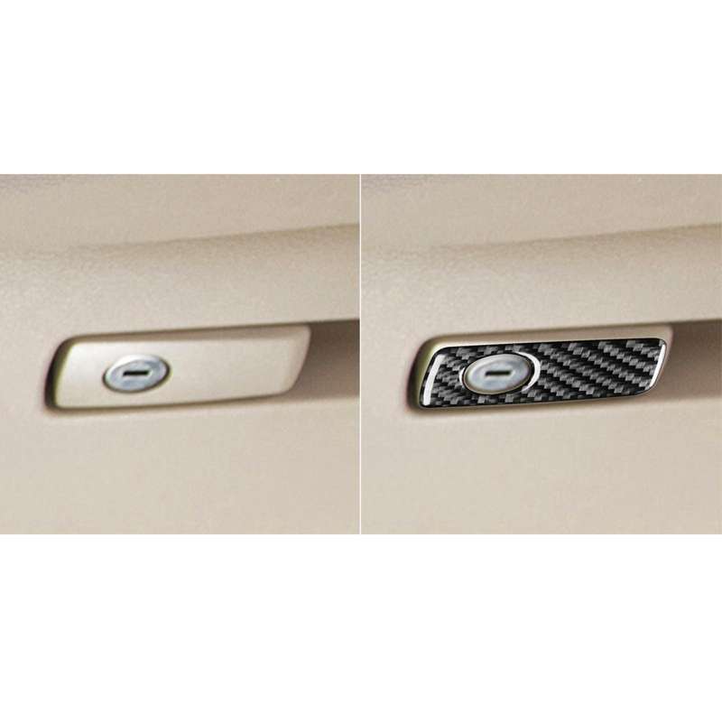 For BMW X1 F48/X2 F39 Left-Hand Drive Glove Box Handle Sticker(Black)