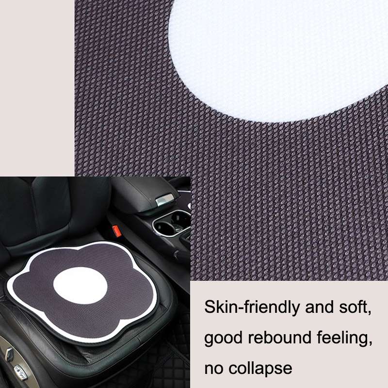Ice Silk Simple Car Breathable Seat Cushion Cool Pad Summer Universal, Style: Honeycomb Flower Front