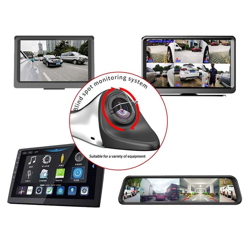 Car Electronic Rearview Mirror HD Auxiliary Mirror Right Blind Spot Auxiliary Camera(CVBS Signal)