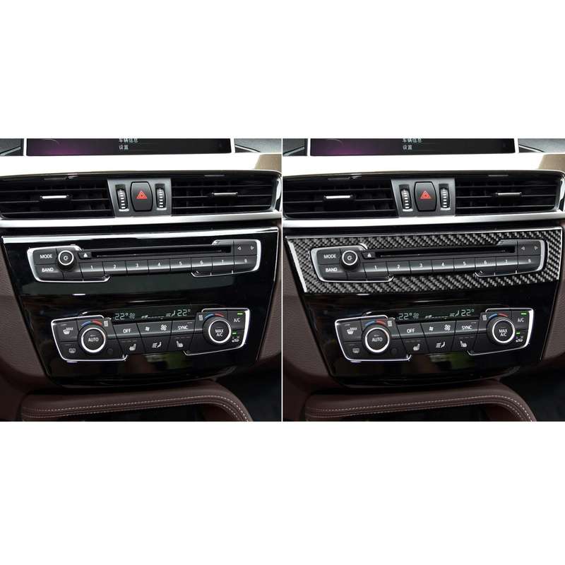 For BMW X1 F48/X2 F39 Radio Panel Sticker(Black)