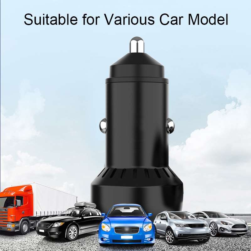 IBD352 Aluminum Alloy Dual Interface Car Charger, Spec: QC3.0 30W+PD 3.0 30W