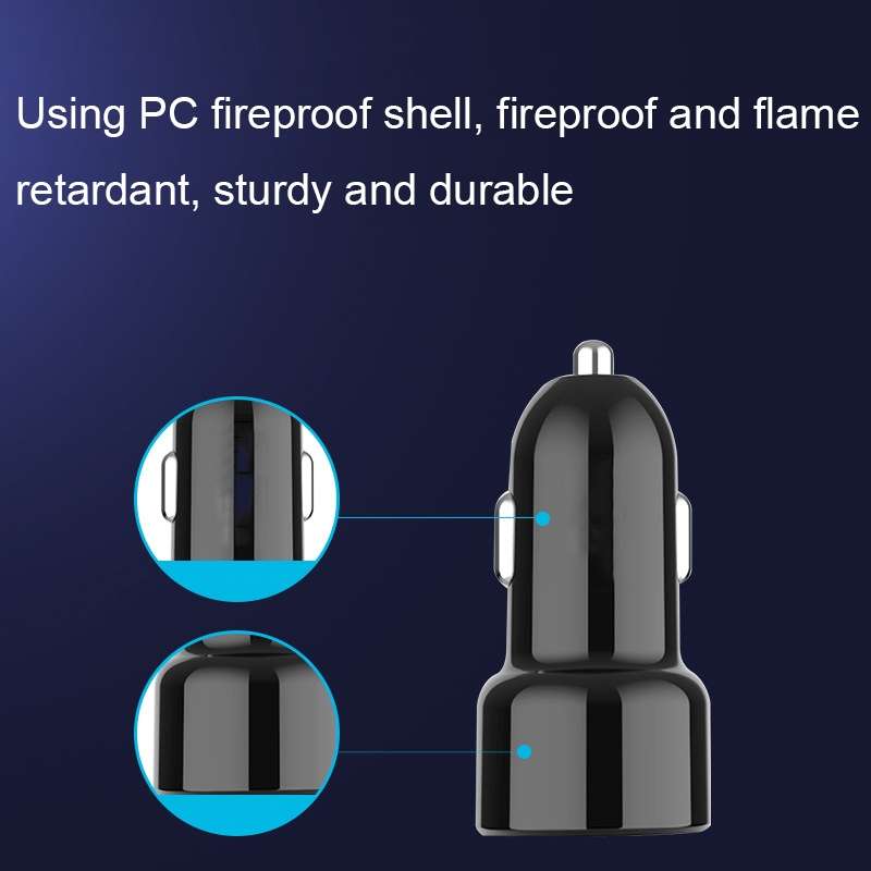 IBD321-Q3 Universal Fireproof Mobile Phone Car Charger, Model: 4.8A+24W