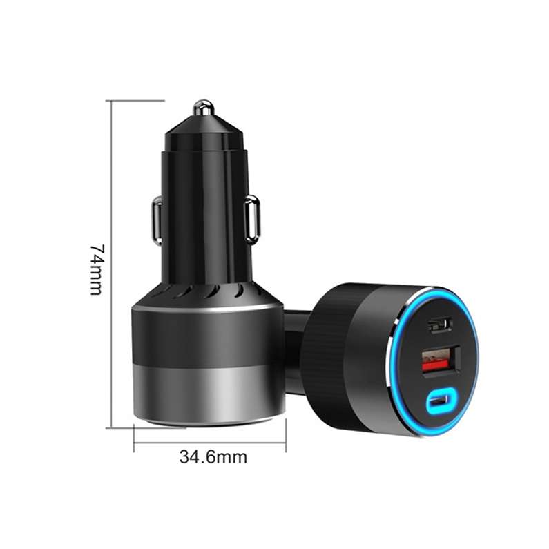 IBD353 Multifunctional Flame Retardant Car Phone Charger, Model: 58.5W