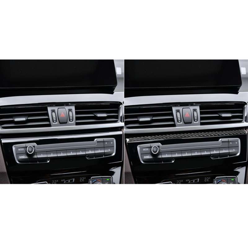For BMW X1 F48/X2 F39 Left-Hand Drive Radio Panel Upper Sticker(Black)
