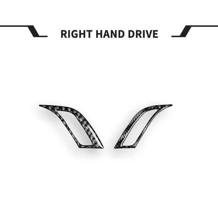 For BMW X1 F48/X2 F39 2pcs /Set Right-Hand Drive Dashboard Air Conditioner Air Vent Knob Sticker(Bla