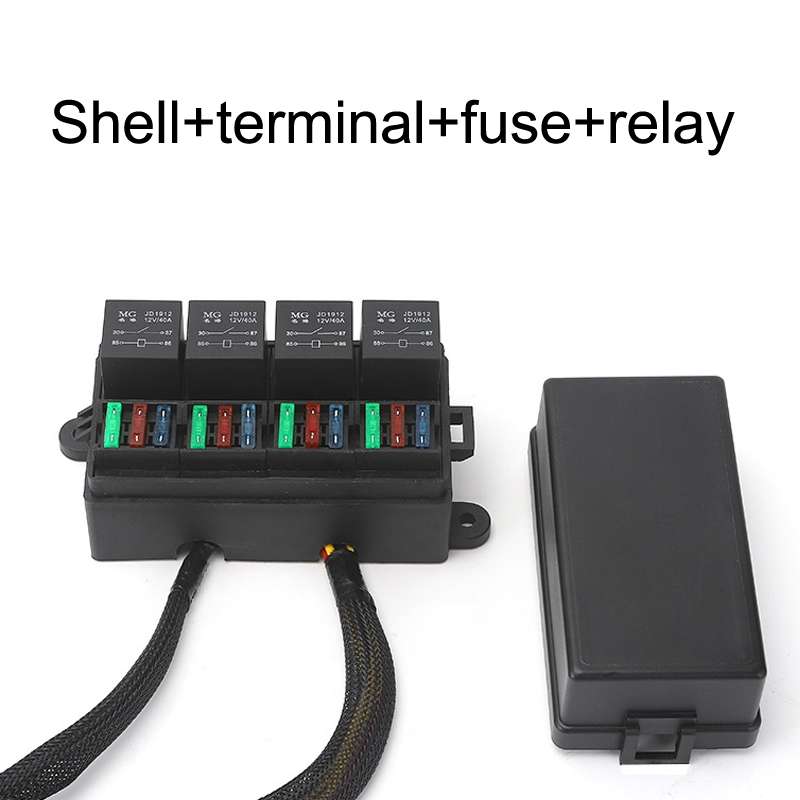 TF008-10 24V 5Pin Relay Car RV Radiography Sound Modified Electromagnetic Insurance Box