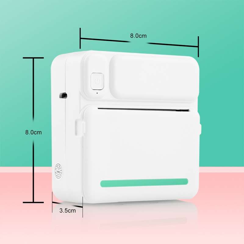 C19 200DPI Student Homework Printer Bluetooth Inkless Pocket Printer Pink