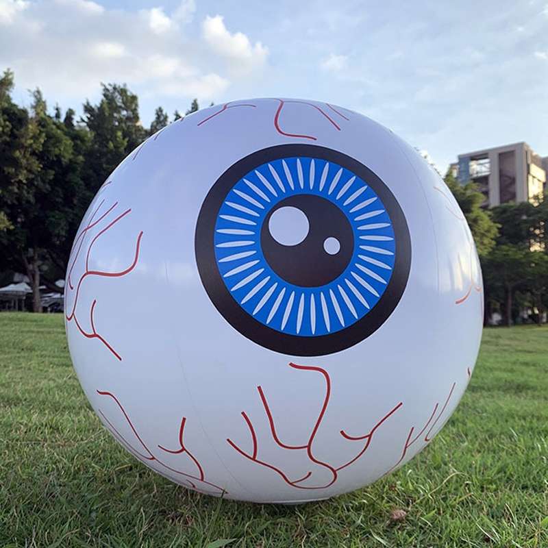 Halloween Bar Haunted House Shopping Mall Inflatable Decoration, Size: 16 Inch Not Glowing Eyeball
