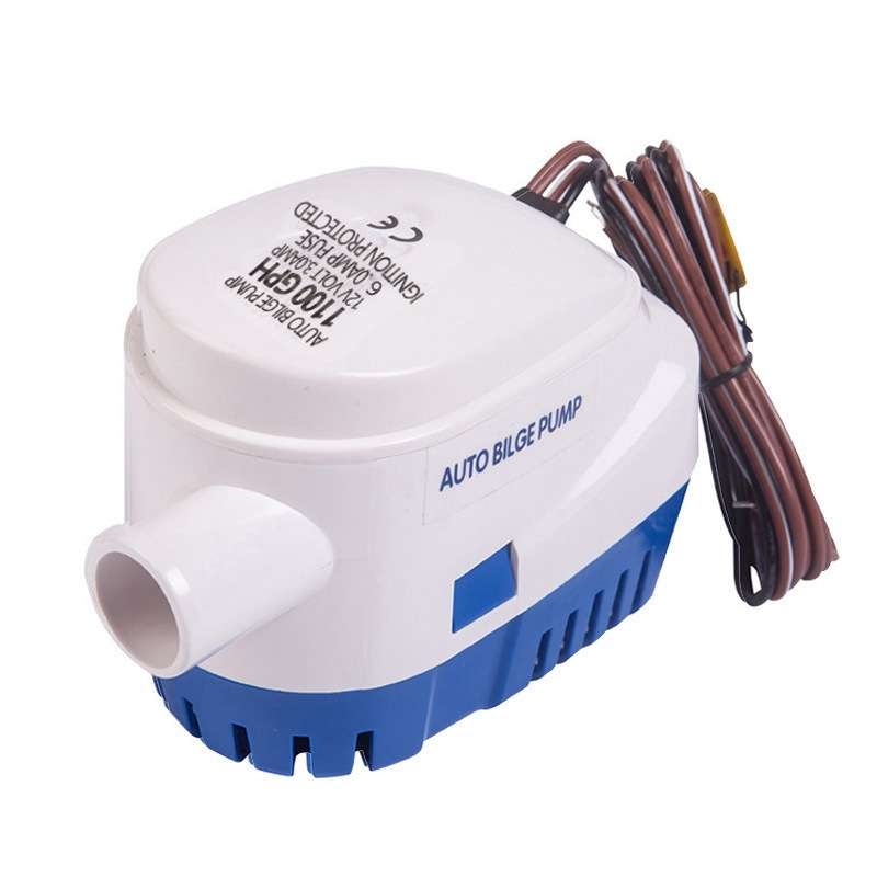 750GPH-12V Blue Automatic Bilge Pump Submersible Water Electric Pump For Yacht Marine Boat