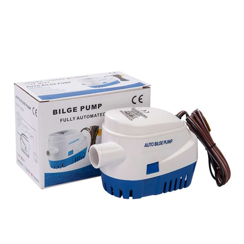 750GPH-12V Blue Automatic Bilge Pump Submersible Water Electric Pump For Yacht Marine Boat