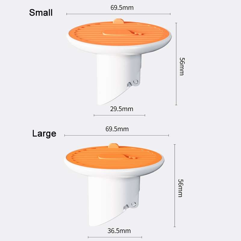 Sewer Deodorant Magnetic Suction Floor Drain Cover, Size: 3cm (White)