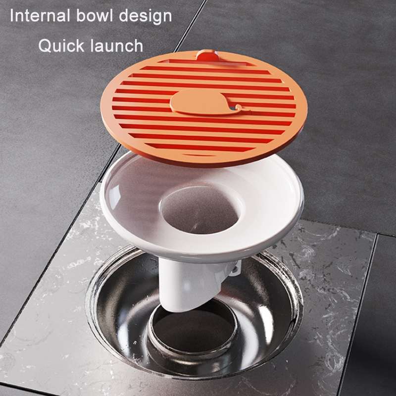 Sewer Deodorant Magnetic Suction Floor Drain Cover, Size: 3cm (White)