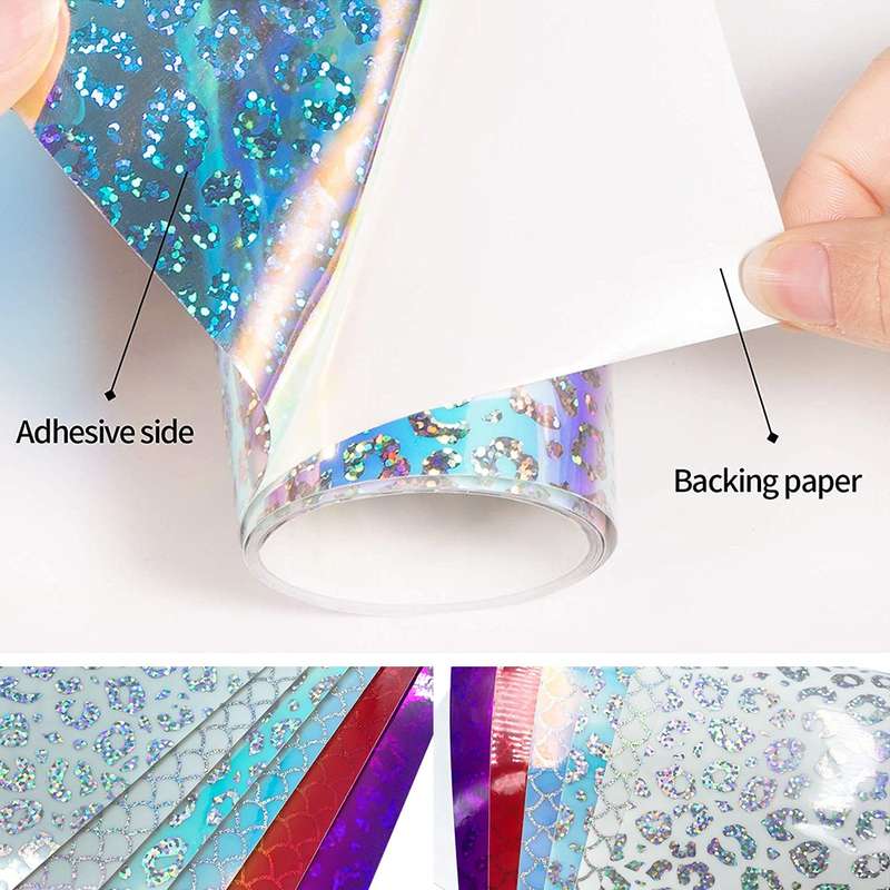 30.5cm x 100cm Gradient Self Adhesive Vinyl DIY Graphics for Home Window Decal Decor, Color: Blue Le