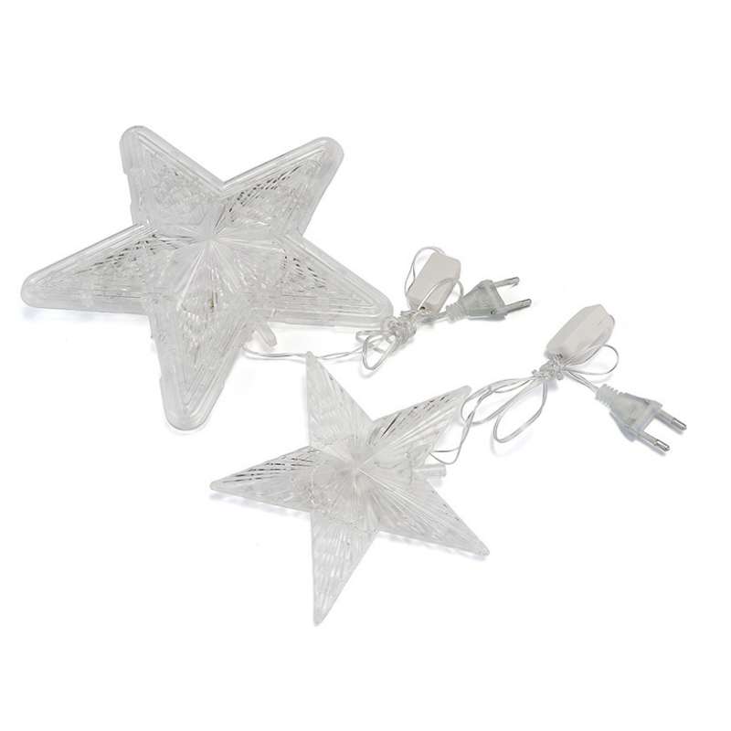 Christmas Tree Top Light LED Glowing Star Lights, Size: Small EU Plug(Colorful)