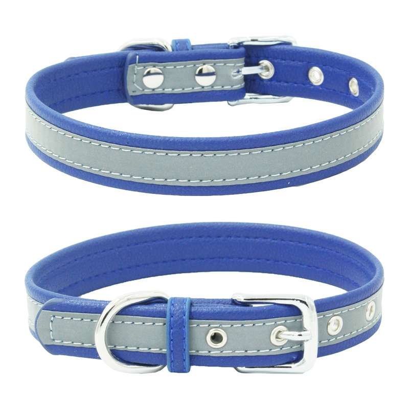 CL181K Pet Soft Reflecting Collar, Size: XL(No Iron Sheet Black)