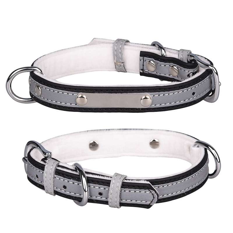 CL181K Pet Soft Reflecting Collar, Size: XS(Velvet Bottom Brown)