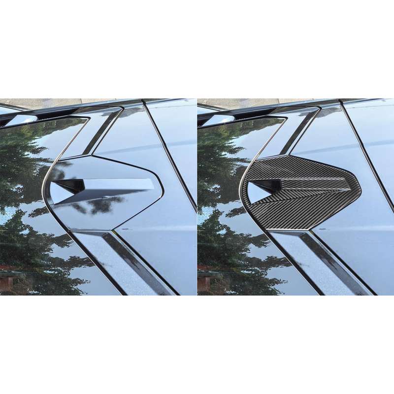 For Chevrolet Corvette C8 4pcs /Set Rear Roof Camera Sticker(Black)
