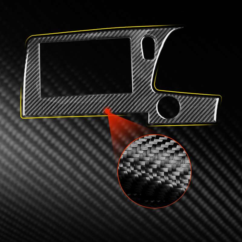 For Chevrolet Corvette C8 Right-Hand Drive Central Control Screen Frame Sticker(Black)