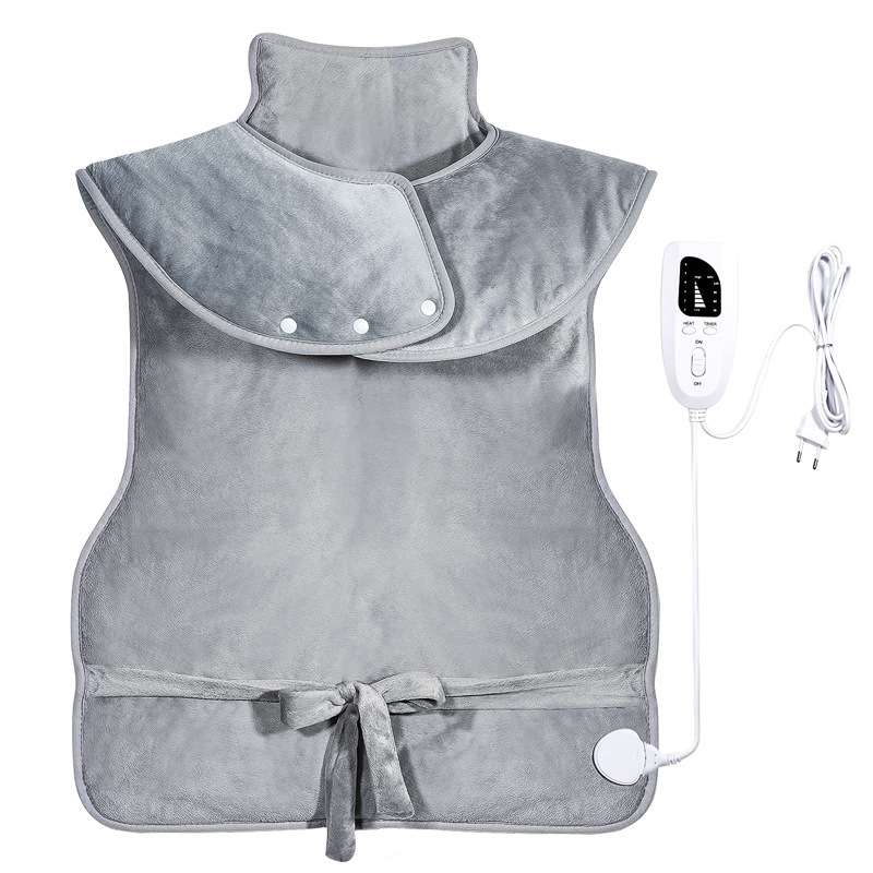 Heated Shoulder Guards Neck Guards Electric Heated Shawls Electric Blankets EU Plug(Dark Gray)