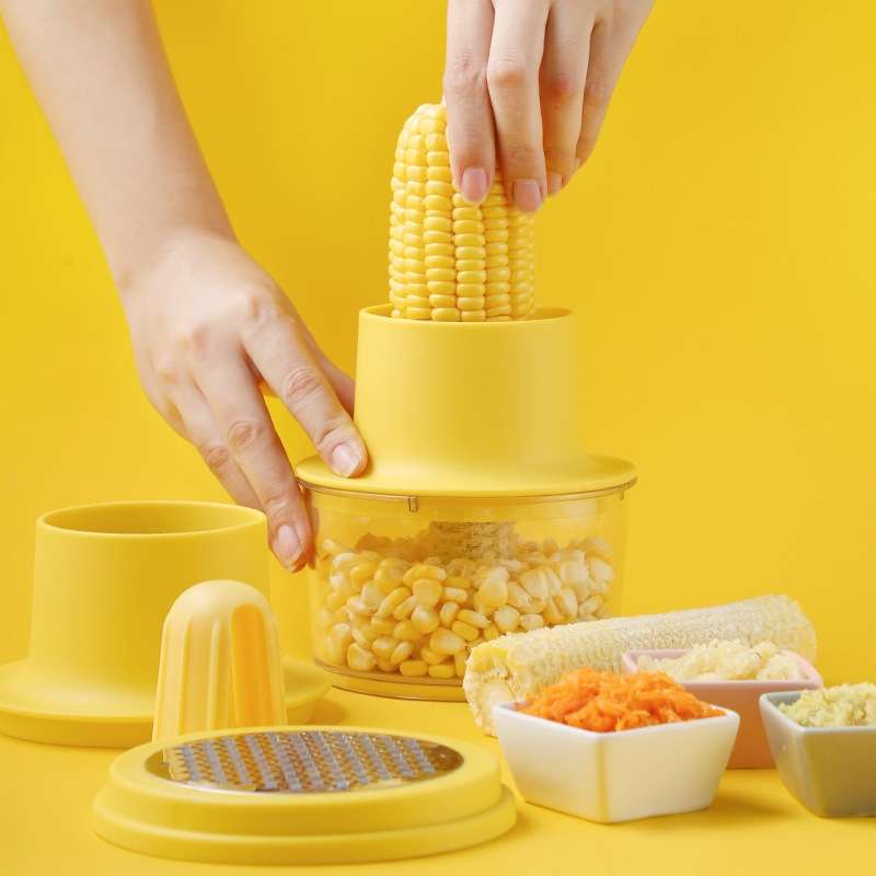 Upgraded Stainless Steel Corn Peeler Household Corn Thresher Vegetable Grinder
