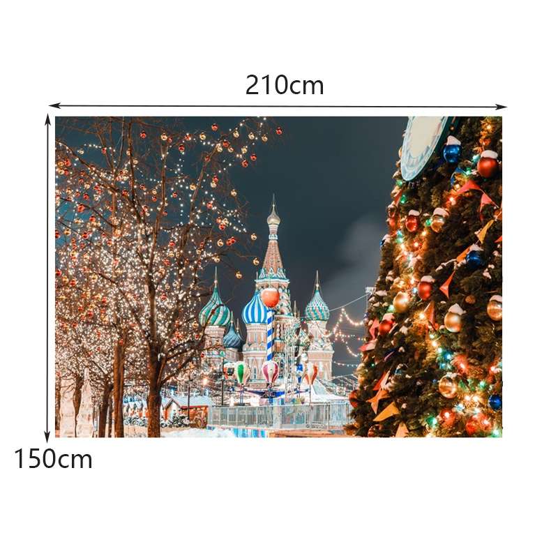 2.1m X 1.5m Christmas Photo Background Cloth Party Decoration Props(040)