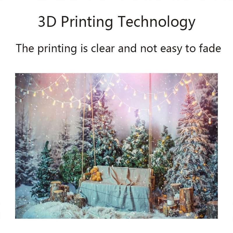 2.1m X 1.5m Christmas Photo Background Cloth Party Decoration Props(040)