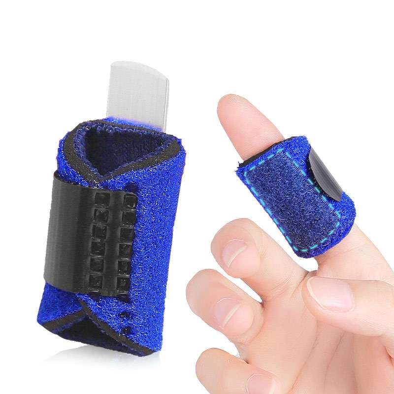 2 PCS Finger Straps Postoperative Rehabilitation Finger Protectors(Black)
