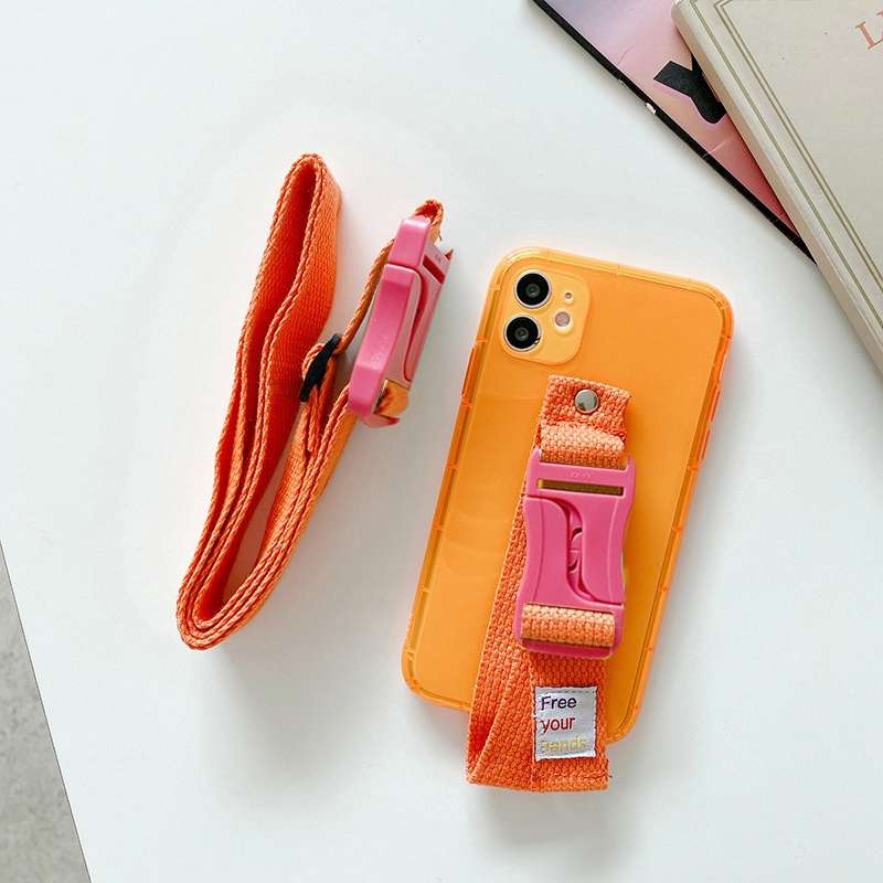 2PCS Crossbody Adjustable Phone Strap Phone Case Camera Bag Lanyard(Red)