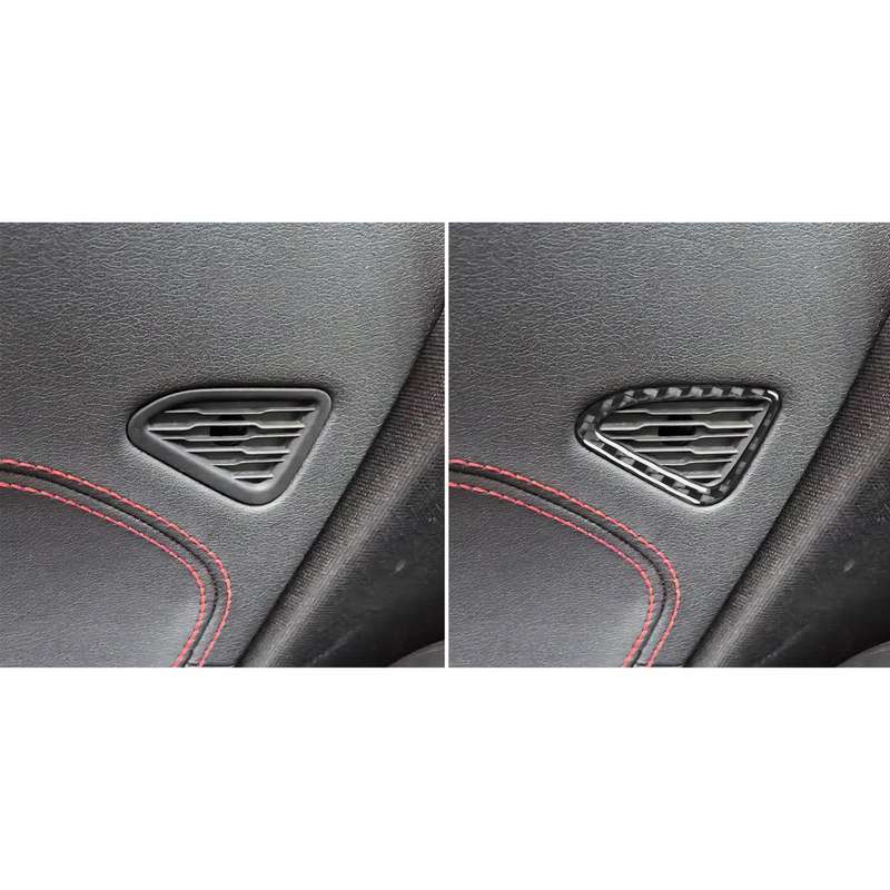 For Chevrolet Corvette C8 2pcs/Set Car Door Air Vent Sticker(Black)