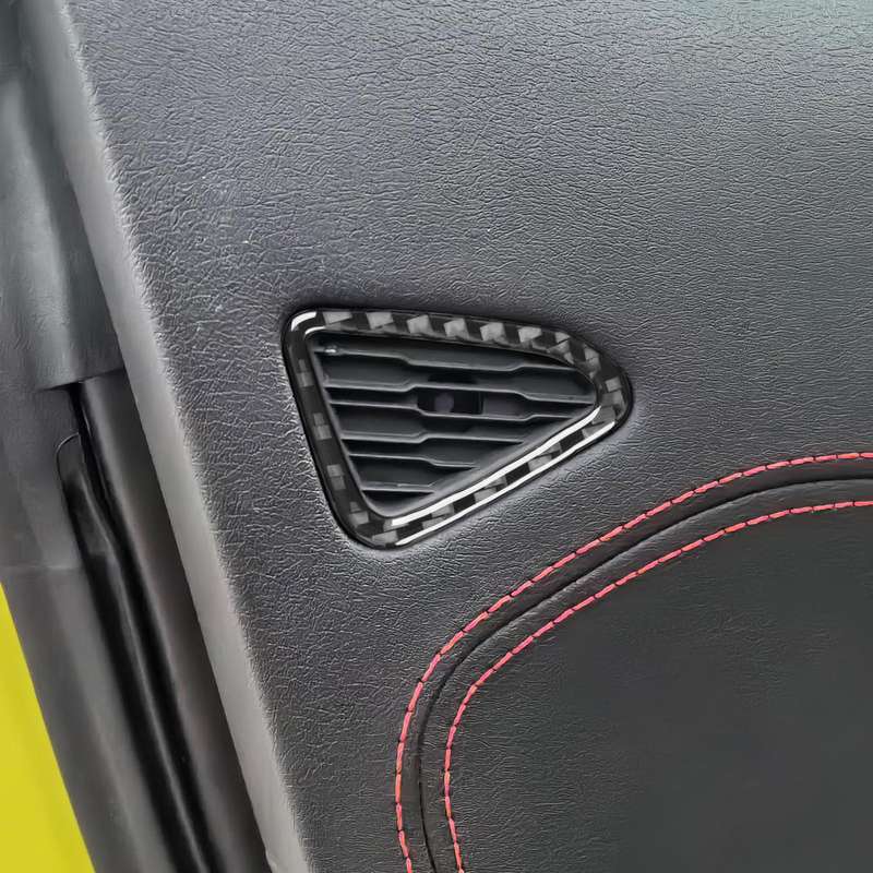 For Chevrolet Corvette C8 2pcs/Set Car Door Air Vent Sticker(Black)