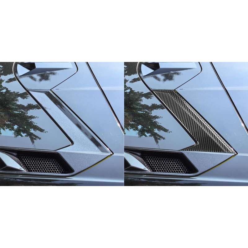 For Chevrolet Corvette C8 6pcs /Set Roof Camera Frame Sticker(Black)