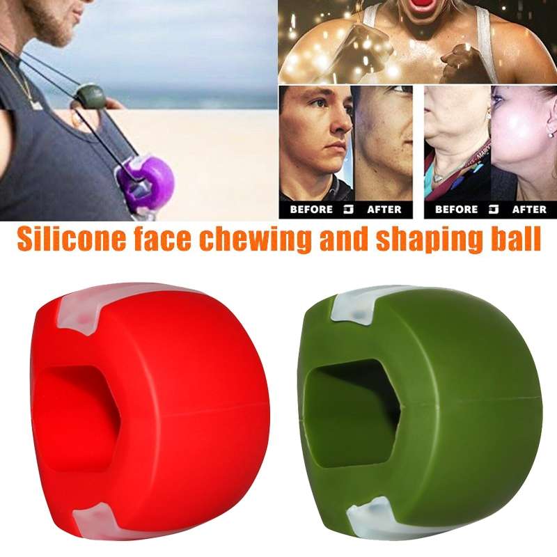 3PCS 2nd Generation Masseter Ball Mandibular Trainer Facial Muscle Trainer Silicone Face-Lifting Dev