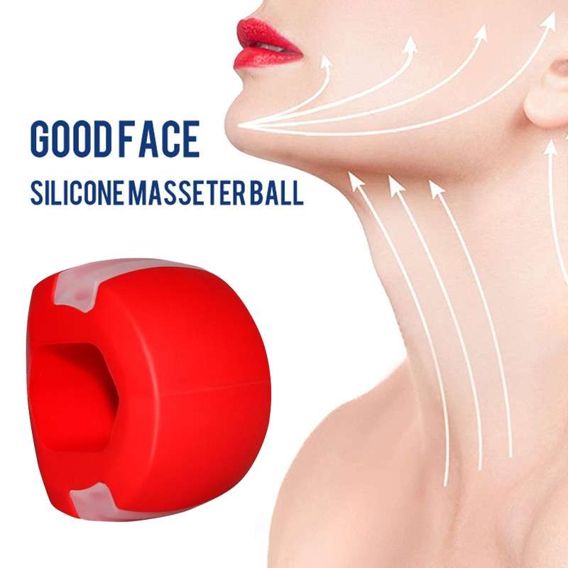 3PCS 2nd Generation Masseter Ball Mandibular Trainer Facial Muscle Trainer Silicone Face-Lifting Dev