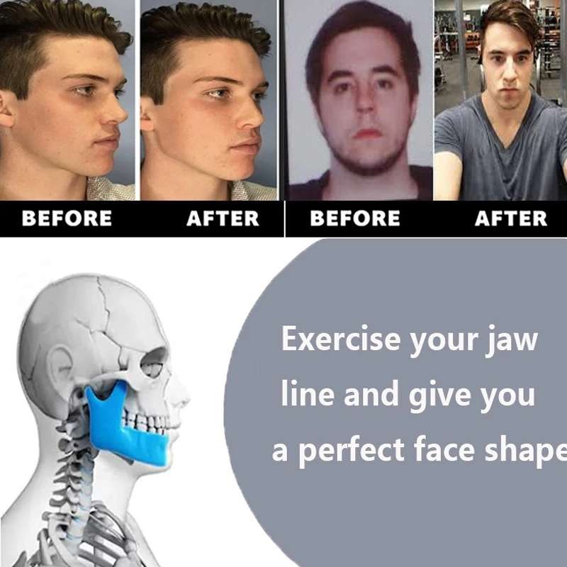 3PCS 2nd Generation Masseter Ball Mandibular Trainer Facial Muscle Trainer Silicone Face-Lifting Dev