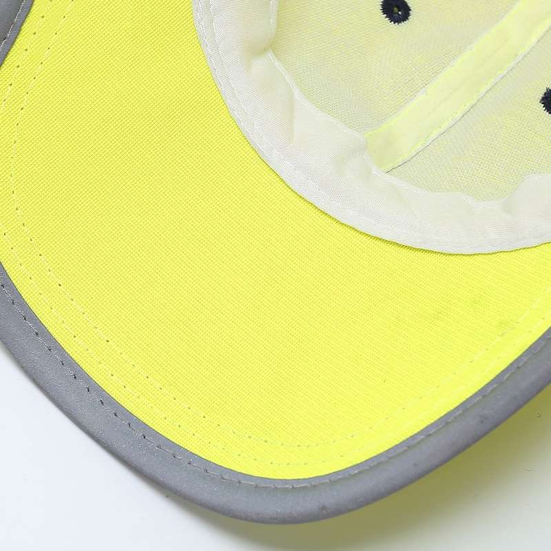 AS-610 Traffic Safety Reflective Sunshade Cap Sport Breathable Fluorescent Cap(Fluorescent Yellow)
