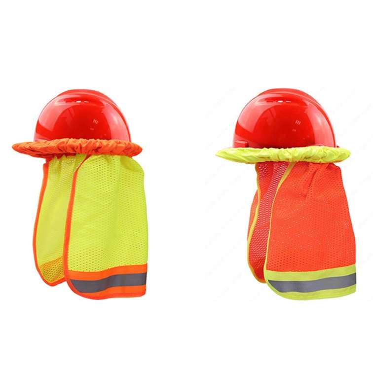 AH-004 Summer Sunscreen Helmet Breathable Reflective Cap Cover without Hat(Fluorescent Red)
