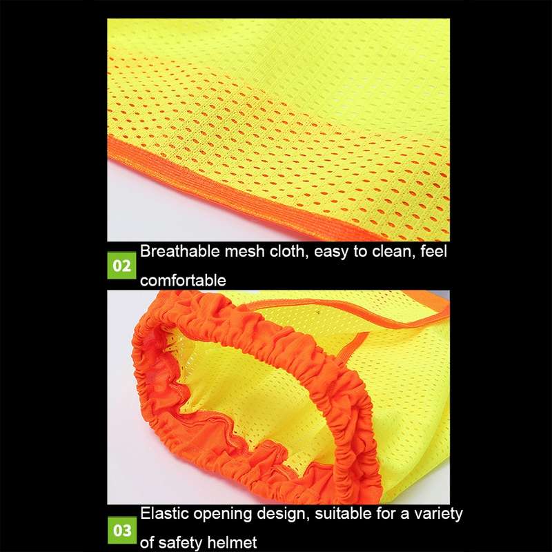 AH-004 Summer Sunscreen Helmet Breathable Reflective Cap Cover without Hat(Fluorescent Red)
