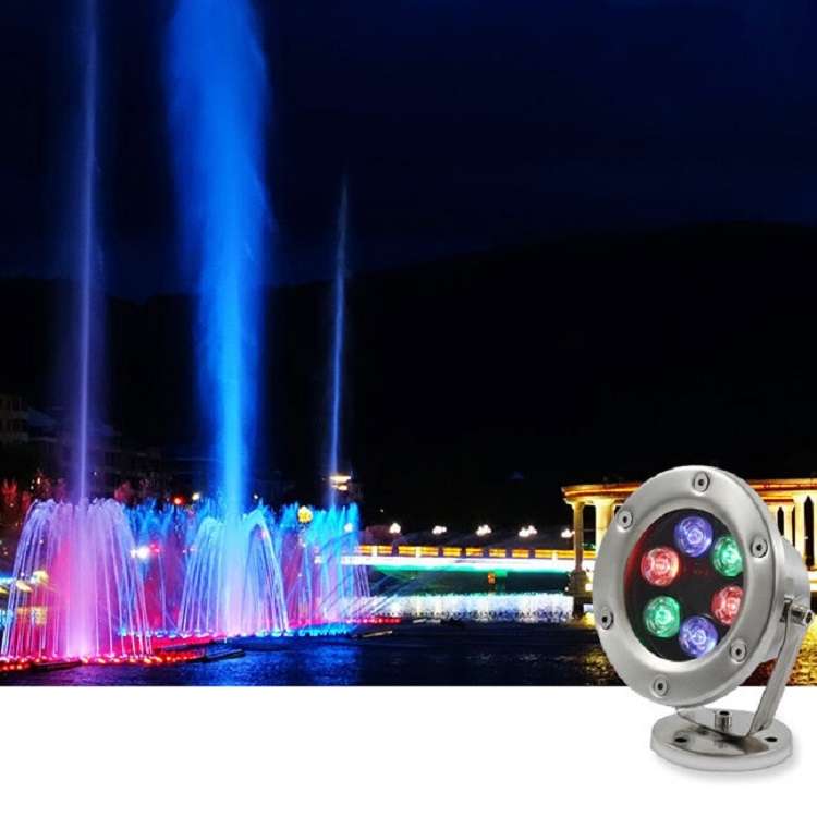 LED Underwater Light Pool Fish Pond Fountain Waterproof Landscape Light 6W(White)