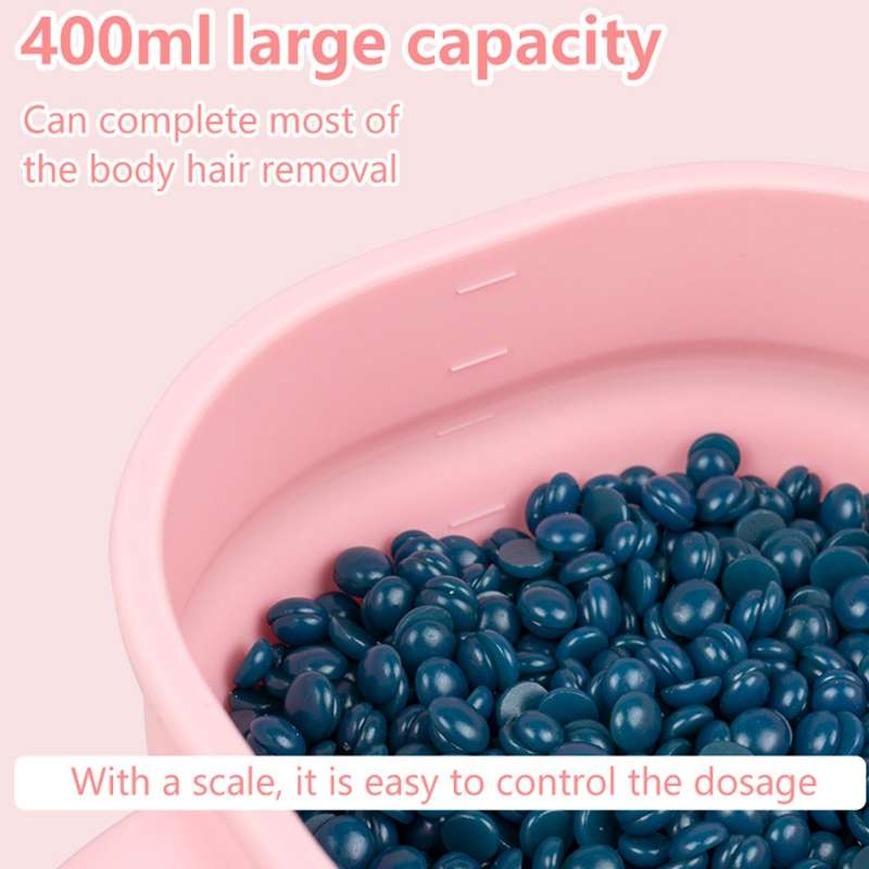 100W 400ML Wax Heater Foldable Silicone Hair Removal Wax Machine EU Plug 220V