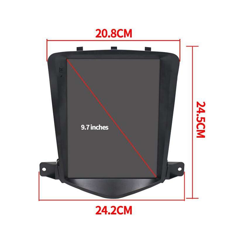 For Chevrolet Cruze 9.7 inch Navigation Integrated Machine, Style: Standard+4 Light Camera(2+32G)