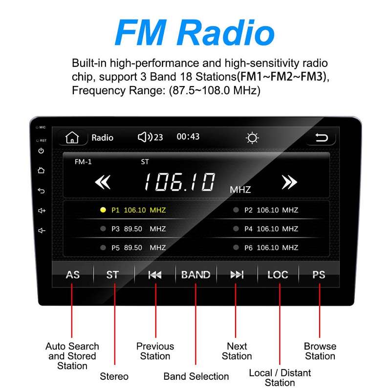 C7001 7 inch Touch Screen Built-In CarPlay Car MP5 Player, Style: Standard+AHD Camera